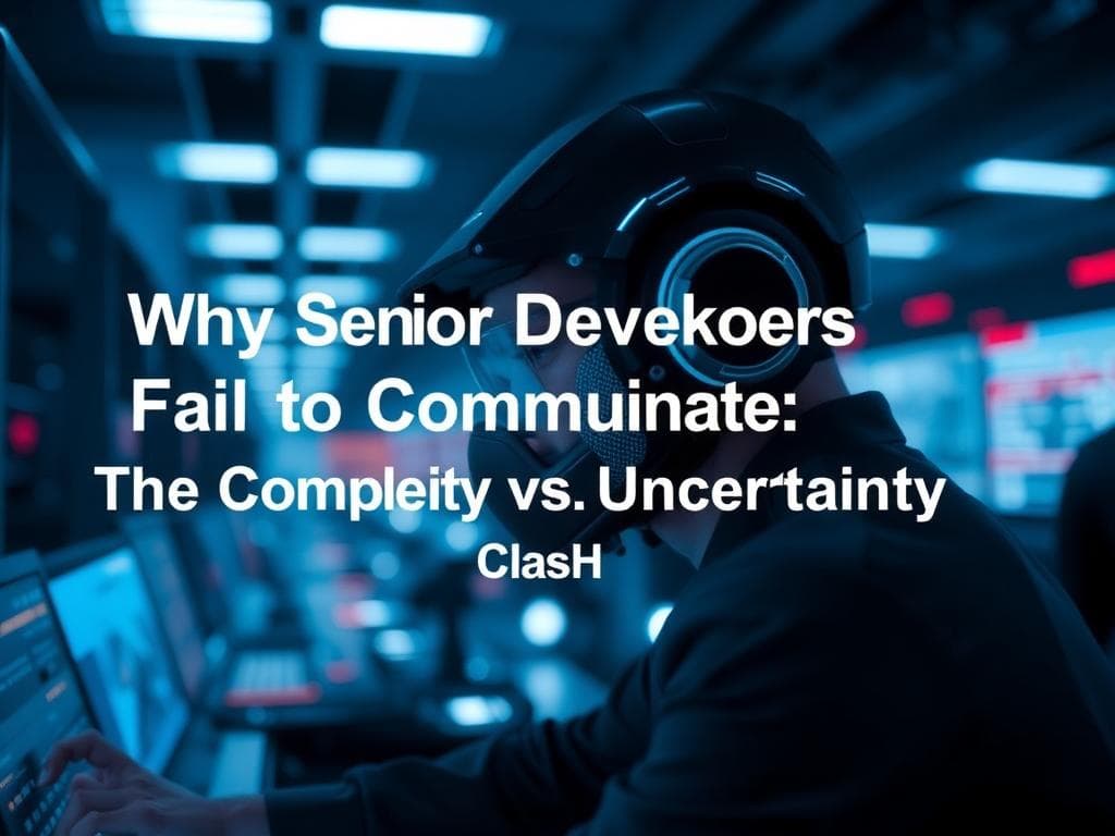 Why Senior Developers Fail to Communicate: The Complexity vs. Uncertainty Clash