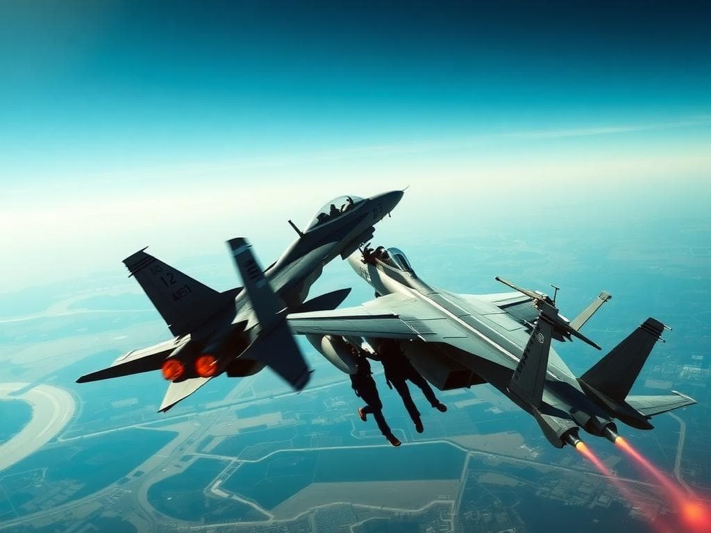Navy EA-18G Growlers si scontrano all'airshow dell'Idaho, gli equipaggi si eiettano in sicurezza