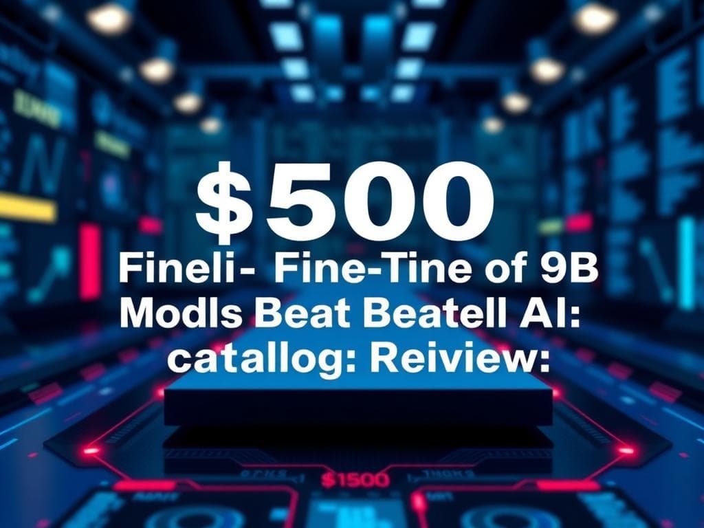 Fine-Tuning RL da $500 di un Modello da 9B Supera l'IA di Frontiera nella Revisione dei Cataloghi
