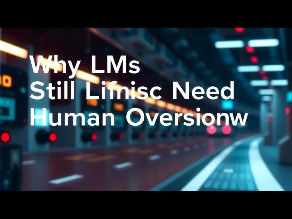 Why LLMs Still Need Human Oversight: A Bearish Take on AI Autonomy